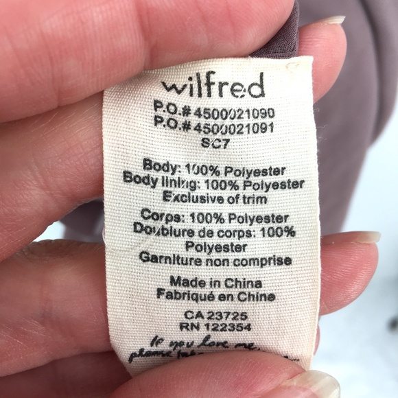 Aritzia Wilfred Sabine mini Dress Caban mauve cute - Picture 6 of 16